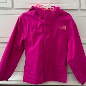 The North Face girls pink rain jacket size XXS 5